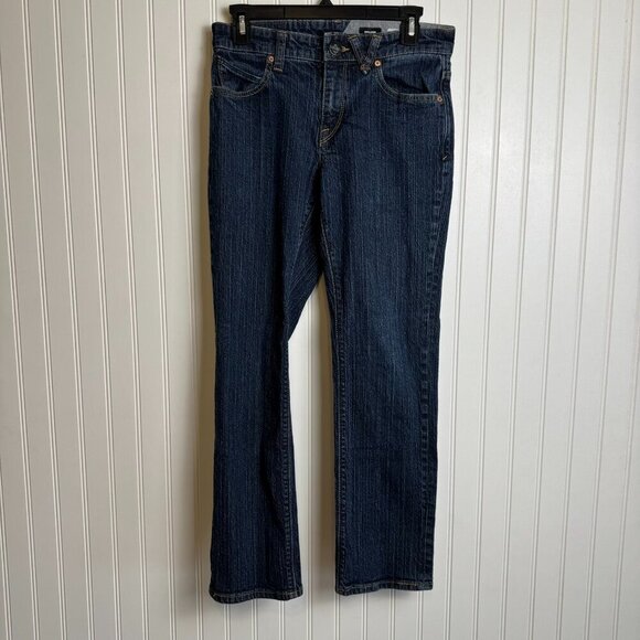 Volcom Solver Modern Straight Dark Wash Men's Skater Jeans R12 - Picture 1 of 5